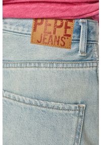 Pepe Jeans - Szorty jeansowe Rachel. Okazja: na co dzień. Kolor: niebieski. Materiał: bawełna, denim. Wzór: gładki. Styl: casual #3