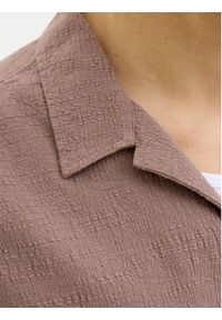 Jack & Jones Koszula Luke 12255781 Brązowy Relaxed Fit. Kolor: brązowy. Materiał: bawełna #7