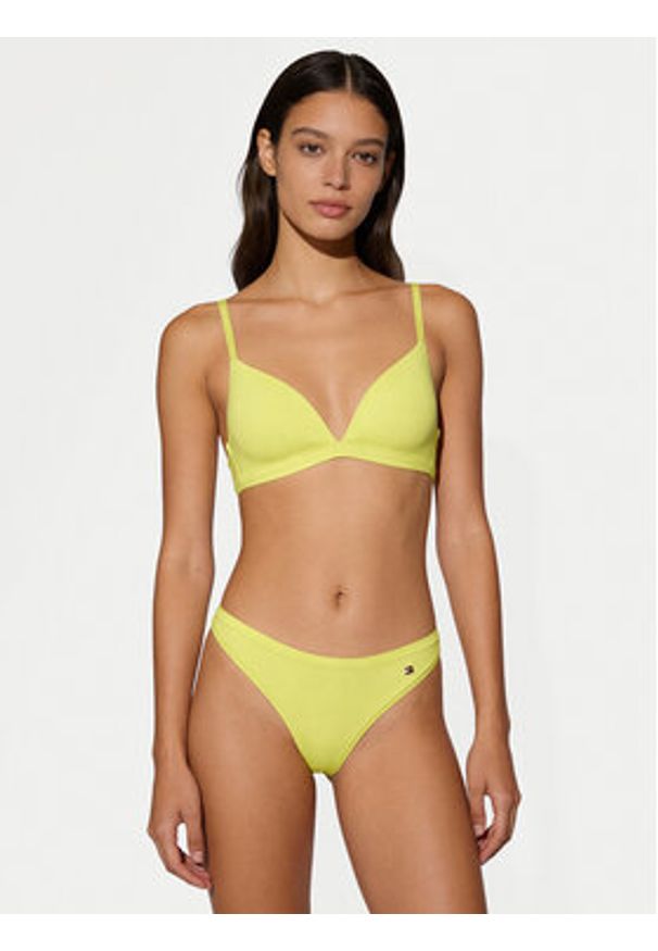 TOMMY HILFIGER - Tommy Hilfiger Biustonosz braletka UW0UW06041 Żółty jasny. Kolor: żółty. Materiał: syntetyk