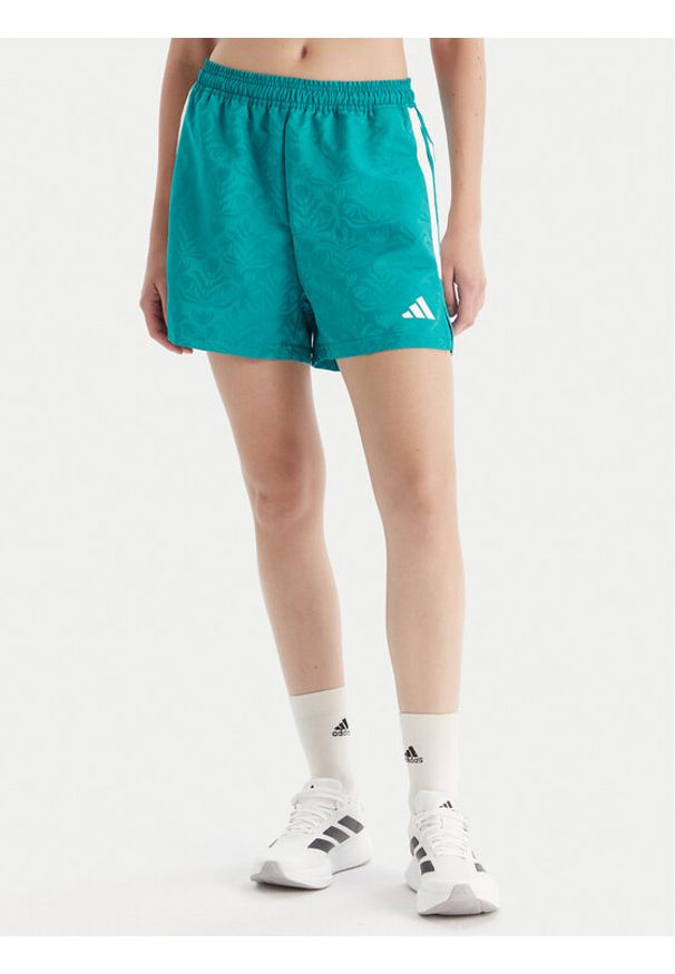 Adidas - adidas Szorty sportowe Tiro x Common Goal JL9208 Turkusowy Loose Fit. Kolor: turkusowy. Materiał: syntetyk