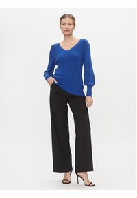 only - ONLY Sweter Atia 15230147 Niebieski Regular Fit. Kolor: niebieski. Materiał: wiskoza #4