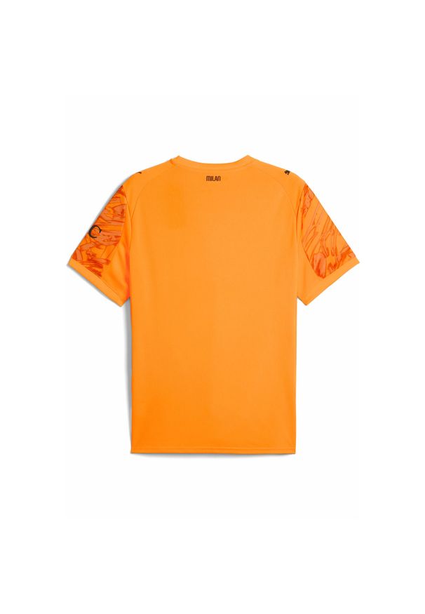 Puma - Męska koszulka bramkarska AC Milan 25/26 PUMA Heat Fire Black Orange. Kolor: żółty, wielokolorowy, pomarańczowy, czarny. Materiał: tkanina