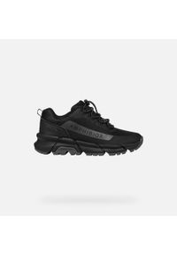 Buty do chodzenia damskie Geox Sneakersy Damskie Skórzane Amphibiox. Kolor: czarny, szary, wielokolorowy. Materiał: syntetyk, materiał. Szerokość cholewki: normalna. Sport: turystyka piesza