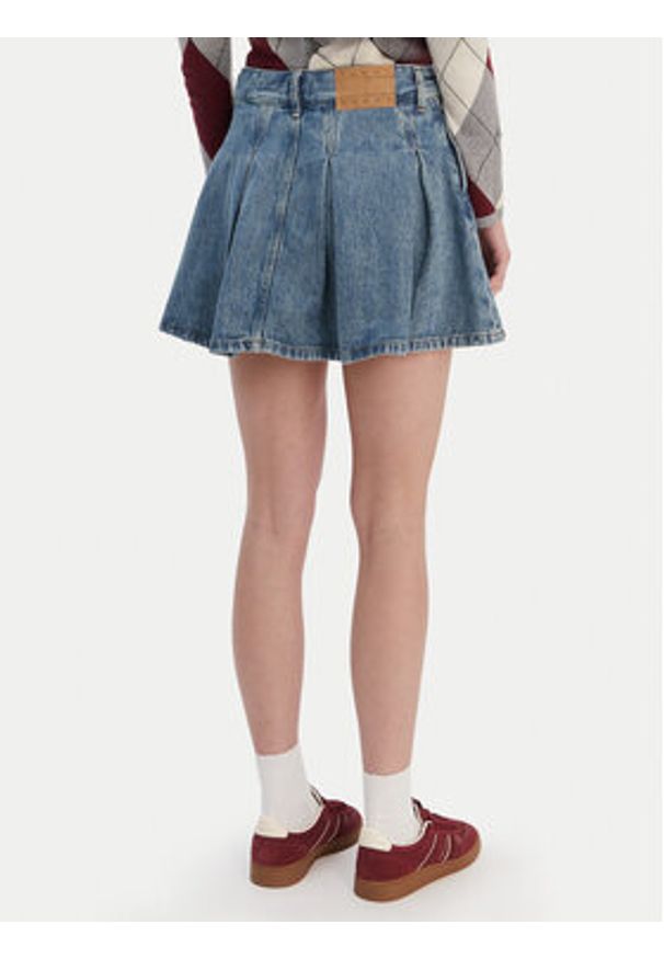 Tommy Jeans Spódnica jeansowa DW0DW21992 Niebieski Regular Fit. Kolor: niebieski. Materiał: bawełna