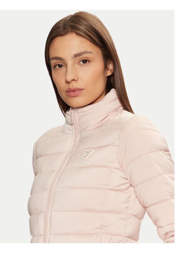 Guess Kurtka puchowa V4YL04 WF3X0 Różowy Regular Fit. Kolor: różowy. Materiał: syntetyk