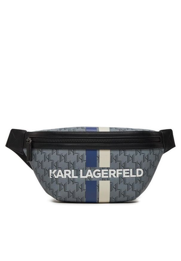 Karl Lagerfeld - KARL LAGERFELD Saszetka nerka 241M3055 Szary. Kolor: szary. Materiał: skóra