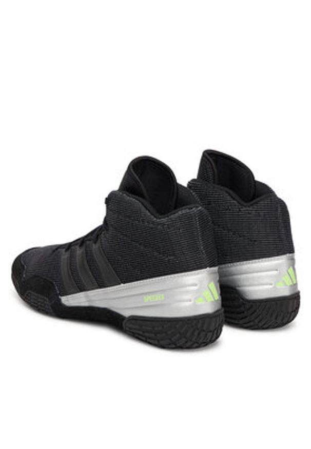 Adidas - adidas Buty bokserskie Speedex Wrestling Boots JQ4981 Czarny. Kolor: czarny. Materiał: materiał