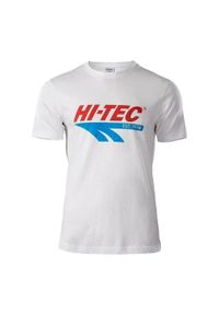 Hi-tec - T-shirt Męski Retro. Kolor: biały. Sport: turystyka piesza