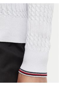 Beverly Hills Polo Club Sweter P-SS26W-M537390 Biały Regular Fit. Typ kołnierza: polo. Kolor: biały. Materiał: bawełna #5