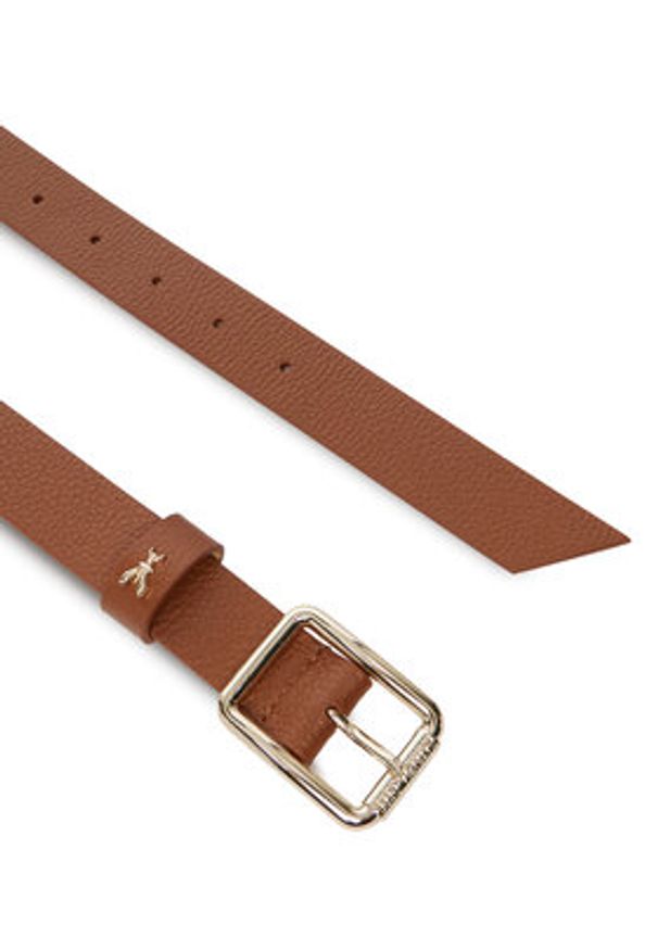 Patrizia Pepe Pasek Damski CW6408/L001-B111 Brązowy. Kolor: brązowy. Materiał: skóra