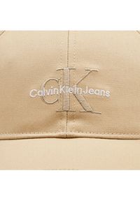 Calvin Klein Czapka z daszkiem Monologo Embro K50K512180 Beżowy. Kolor: beżowy. Materiał: bawełna