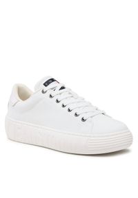 Tommy Jeans Sneakersy Canvas Outsole EM0EM01160 Biały. Kolor: biały. Materiał: materiał #1