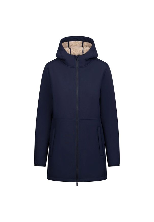 TRESPASS - Kurtka Soft Shell Damska Sine. Kolor: niebieski. Sport: turystyka piesza