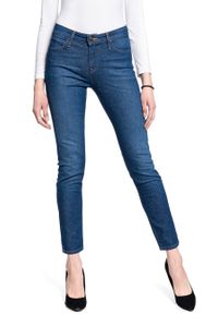 Lee - LEE ELLY DAMSKIE SPODNIE JEANSOWE DARK GARNER L305DJUV