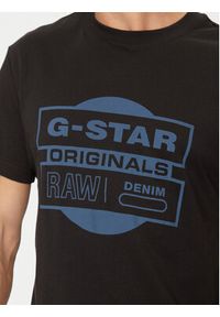 G-Star RAW - G-Star Raw T-Shirt Originals D25443-8415 Czarny Regular Fit. Kolor: czarny. Materiał: bawełna