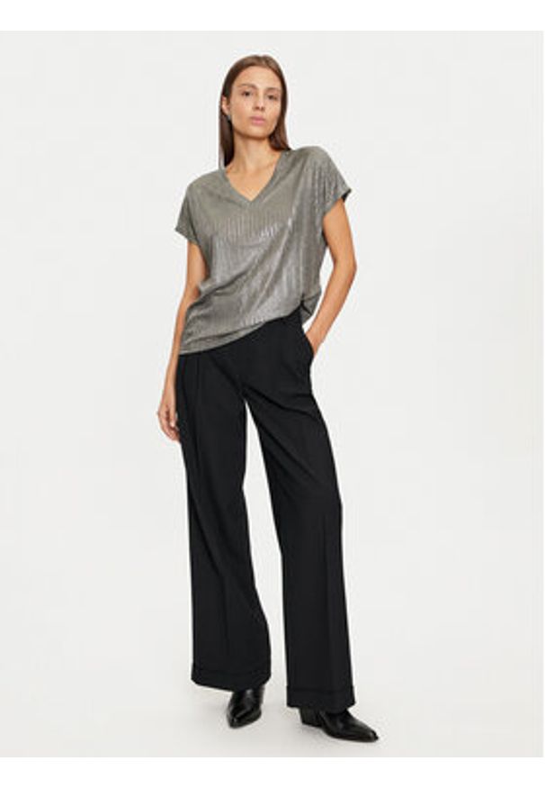 only - ONLY Bluzka Mirinda 15333628 Szary Regular Fit. Kolor: szary. Materiał: syntetyk
