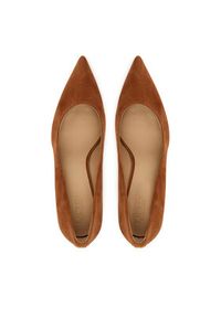 Lauren Ralph Lauren - LAUREN RALPH LAUREN Czółenka Kingad 802967743002 Brązowy. Kolor: brązowy. Materiał: skóra, zamsz #3