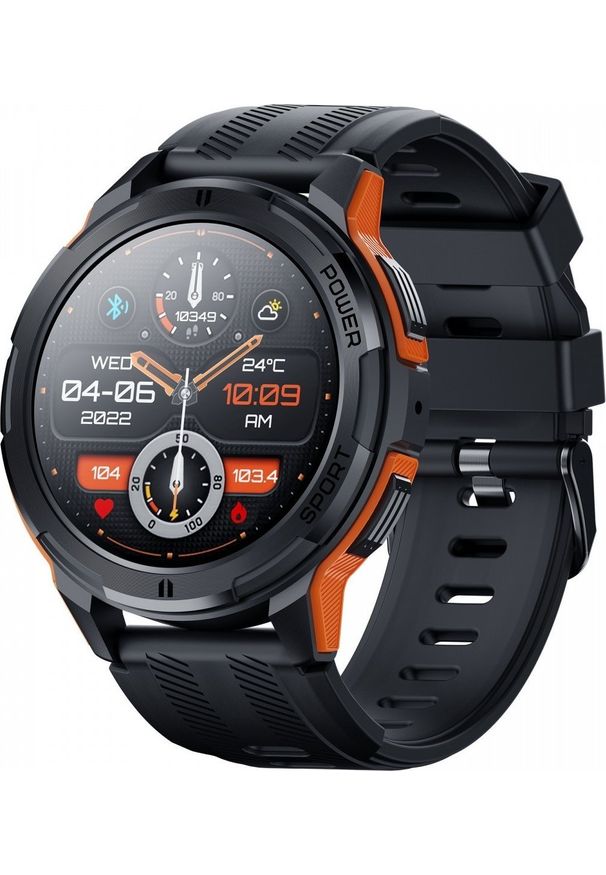 Smartwatch Oukitel BT10 Rugged Czarny (BT10-OE/OL). Rodzaj zegarka: smartwatch. Kolor: czarny