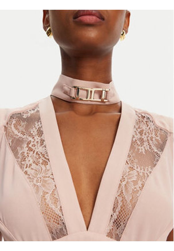 Babylon Sukienka wieczorowa EL0731 Różowy Regular Fit. Kolor: różowy. Materiał: syntetyk. Styl: wizytowy