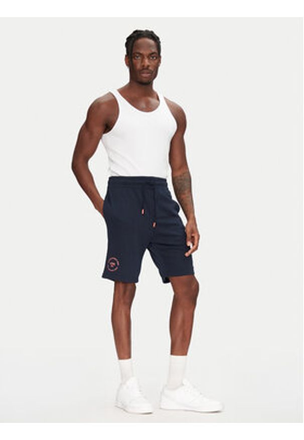 Jack & Jones Szorty sportowe Gordon 12268446 Granatowy Regular Fit. Kolor: niebieski. Materiał: bawełna, syntetyk. Styl: sportowy