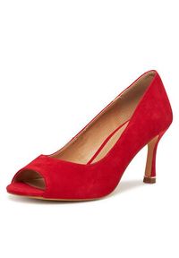 Lasocki Szpilki WYL4166-1Z Czerwony. Kolor: czerwony. Materiał: skóra, zamsz. Obcas: na szpilce #6