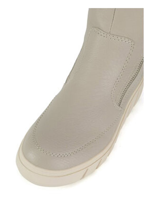 Rieker Botki Y3581-60 Beżowy. Kolor: beżowy. Materiał: materiał