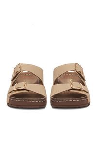 Go Soft Klapki CEO-W21202 Beżowy. Kolor: beżowy. Materiał: skóra #3