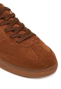 BOSS Sneakersy Brenta 50536645 Brązowy. Kolor: brązowy. Materiał: zamsz, skóra