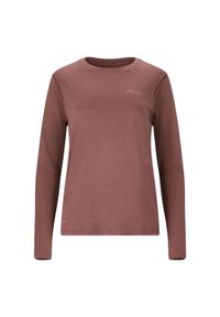 ENDURANCE - Koszulka do biegania damska Endurance Maje Melange L/S. Kolor: beżowy. Długość rękawa: długi rękaw
