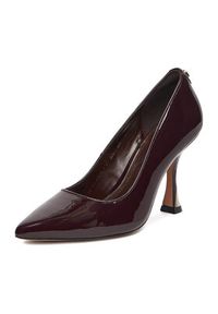 Nine West Szpilki CEO-AMANI-01 Bordowy. Kolor: czerwony. Materiał: syntetyk, materiał. Obcas: na szpilce #6