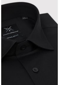 Pako Lorente - PAKO LORENTE – Czarna koszula męska. Kolor: czarny. Materiał: bawełna, elastan. Długość rękawa: długi rękaw. Długość: długie #6