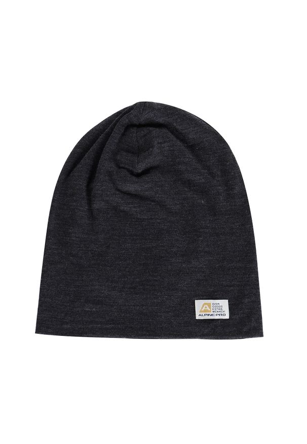 ALPINE PRO - Czapka turystyczna wełna merino 100% Alpine Pro Bedade. Kolor: czarny. Materiał: wełna. Styl: casual, sportowy