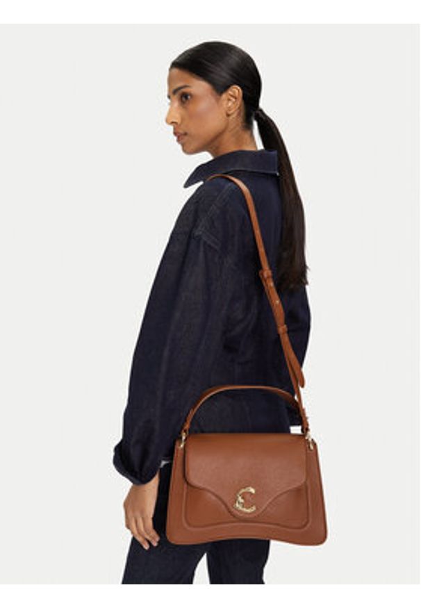 Coccinelle Torebka SSL Coccinelle C-Me E1 SSL 18 01 01 Brązowy. Kolor: brązowy. Materiał: skórzane