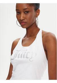 Juicy Couture Top Tied JCWCT125306 Biały Slim Fit. Kolor: biały. Materiał: bawełna #6