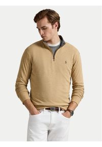 Polo Ralph Lauren Bluza 710812963063 Beżowy Regular Fit. Typ kołnierza: polo. Kolor: beżowy. Materiał: bawełna #1