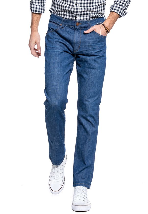 Wrangler - SPODNIE MĘSKIE WRANGLER GREENSBORO DARK BREEZE W15Q17602 112126826