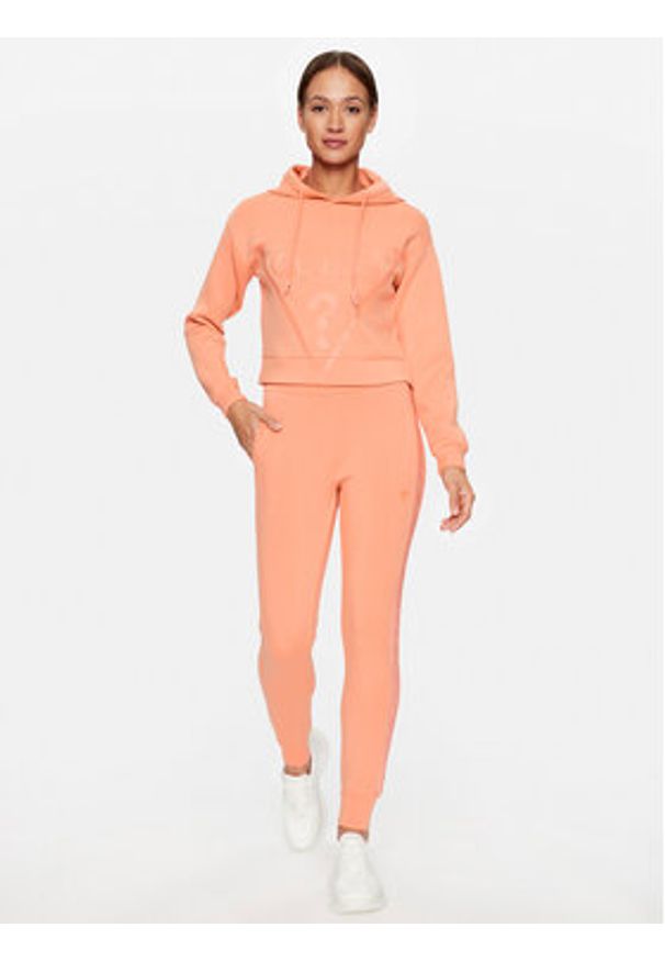 Guess Bluza V2YQ08 K7UW2 Koralowy Regular Fit. Kolor: pomarańczowy. Materiał: wiskoza