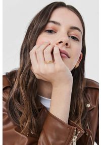 Tous pierścionek ze srebra pokrytego złotem. Materiał: złote, srebrne. Kolor: złoty #4