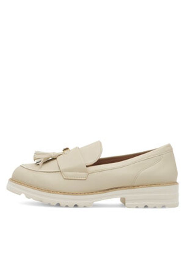 Jenny Fairy Loafersy ELGA WYL3647-2 Écru. Kolor: kremowy. Materiał: skóra