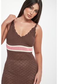 Ermanno Firenze - Sukienka ażurowa midi ERMANNO FIRENZE. Wzór: ażurowy. Długość: midi #2