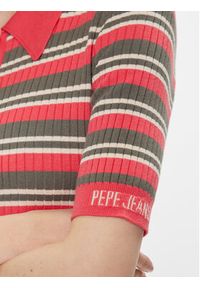 Pepe Jeans Sukienka letnia Gabriella Dress PL953466 Czerwony Slim Fit. Kolor: czerwony. Materiał: wiskoza. Sezon: lato #2