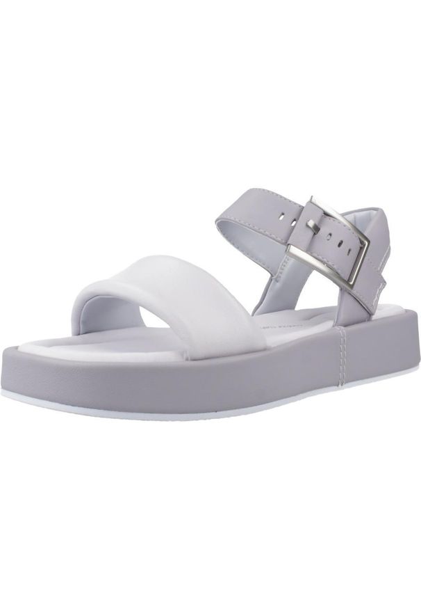 Clarks - Sandały CLARKS ALDA STRAP Szary. Kolor: szary. Materiał: skóra. Sezon: lato