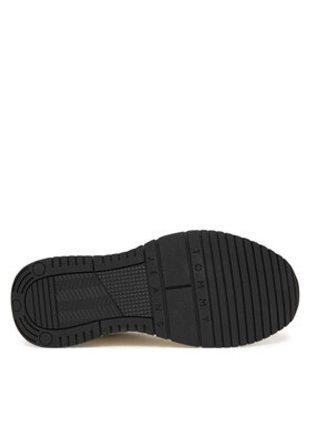 Tommy Jeans Sneakersy Retrocasual Runner EM0EM01528 Biały. Kolor: biały. Materiał: skóra