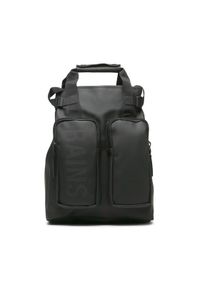 Rains Torba Texel Tote Backpack W3 14240 Czarny. Kolor: czarny. Materiał: materiał