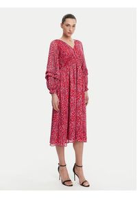 French Connection Sukienka codzienna 71YFO Czerwony Regular Fit. Okazja: na co dzień. Kolor: czerwony. Materiał: syntetyk. Typ sukienki: proste. Styl: casual #5