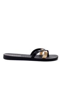 Ipanema - IPANEMA 81805 KIREI FEM AT156 black/gold, klapki/japonki damskie. Kolor: czarny