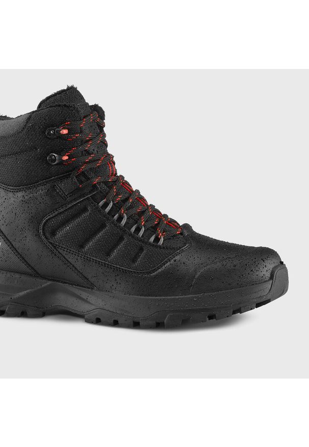 quechua - Buty turystyczne męskie Quechua MH500 Mid wodoodporne. Kolor: czerwony, wielokolorowy, czarny. Materiał: materiał. Szerokość cholewki: normalna. Sezon: zima. Sport: turystyka piesza, wspinaczka