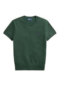 Polo Ralph Lauren T-Shirt 211971872508 Zielony Regular Fit. Typ kołnierza: polo. Kolor: zielony. Materiał: bawełna #3