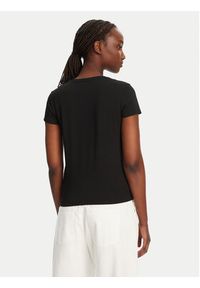Patrizia Pepe T-Shirt CM1419/J013-K103 Czarny Regular Fit. Kolor: czarny. Materiał: wiskoza #3
