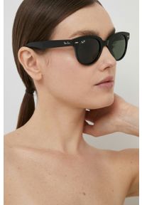 Ray-Ban Okulary przeciwsłoneczne ORION kolor czarny. Kształt: okrągłe. Kolor: czarny #7